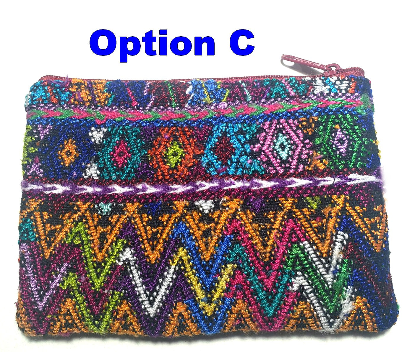 Guatemalan Upcycled Huipil Double Sided Coin Purse - Mayan Fair Trade