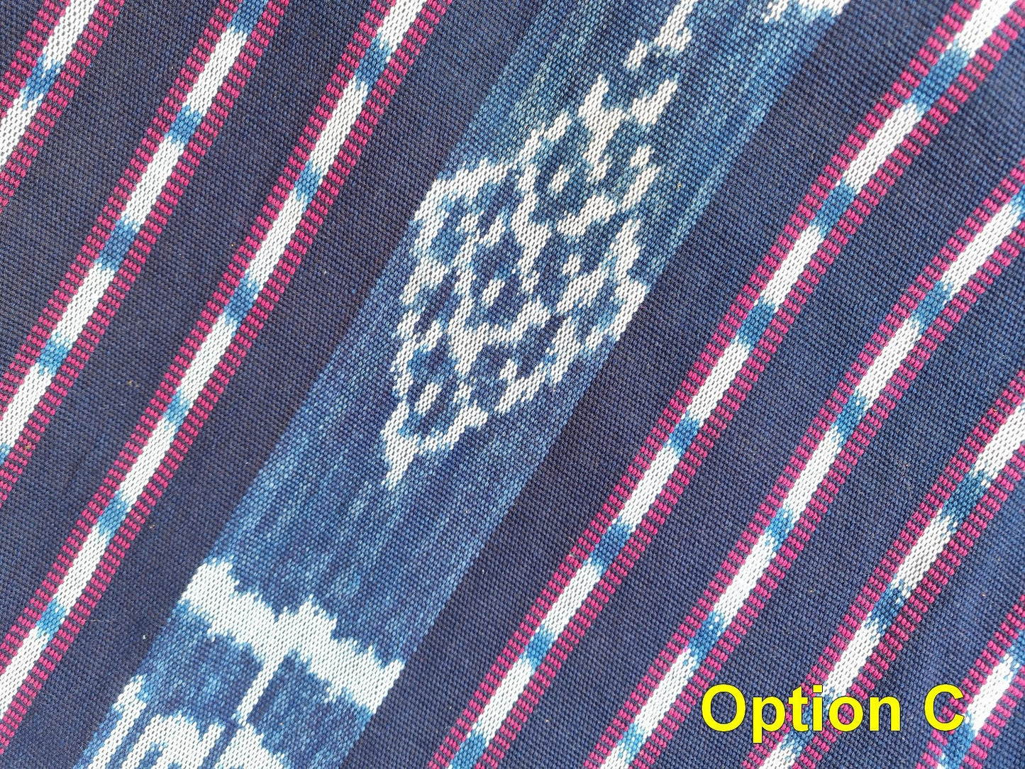 Cotton Guatemalan handmade weaved tassels eco dyed ikat bedspread