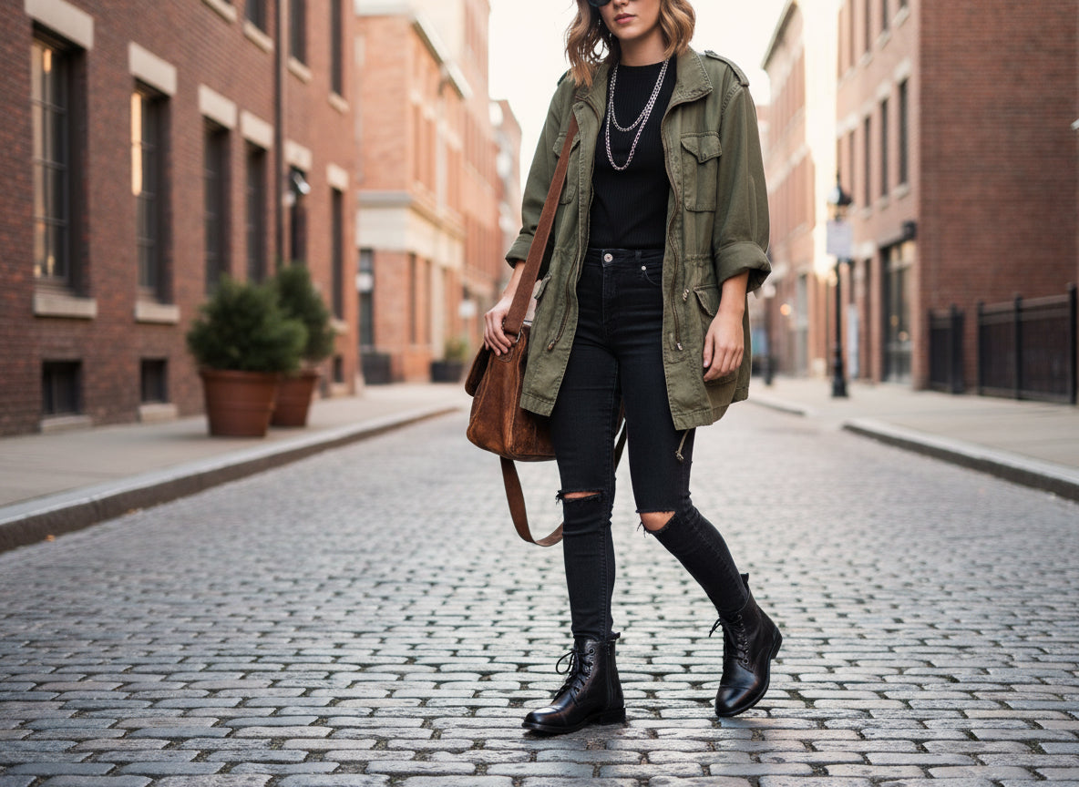 Custom GUATEMALAN Authentic LEATHER Lace Up BOOTS For Women - Geniune Leather & Rubber Outsole Zipper Shoes - Mayan Fair Trade