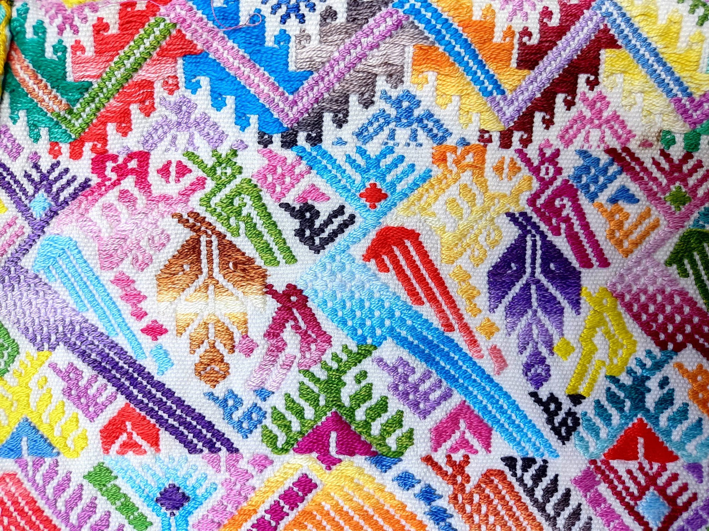 Vintage Cotton Unique Handmade weaved -San Martin Chile Verde Quetzaltenango XELA- huipil