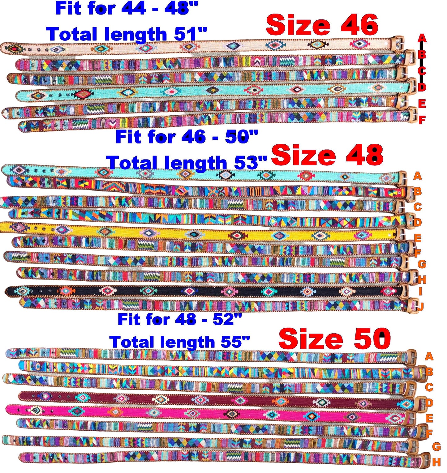 Lot of authentic Guatemalan HANDMADE BELT leather braided UNISEX belt