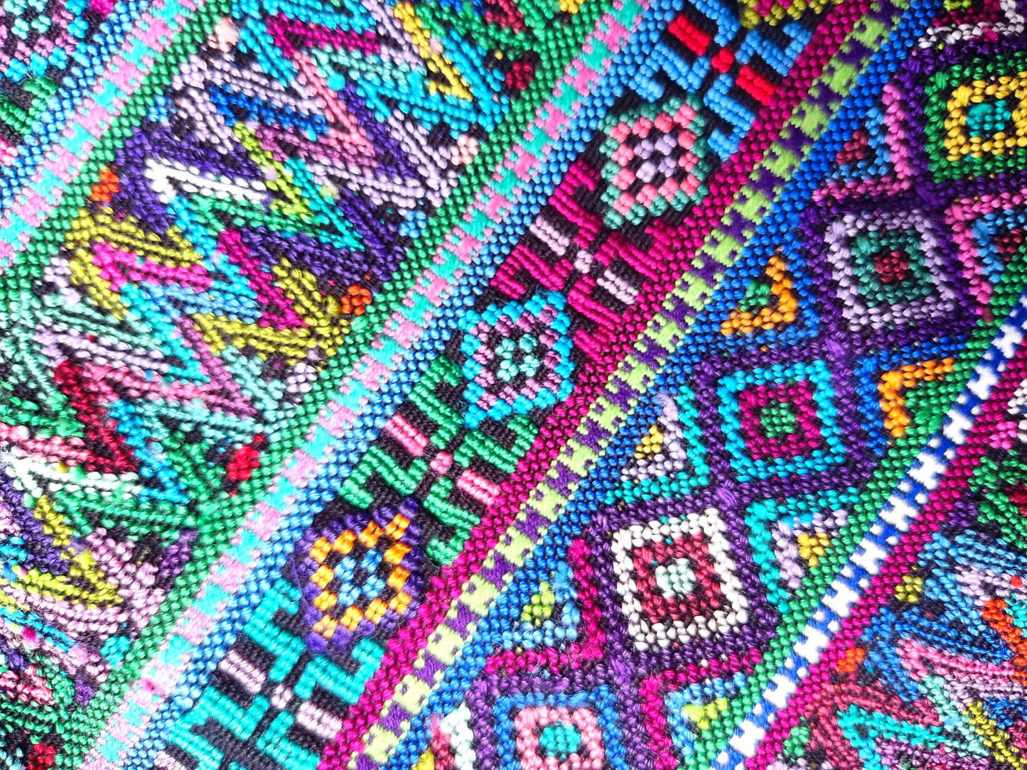 Cotton Unique Black Handmade WEAVED -San MARTIN JILOTEPEQUE- Huipil
