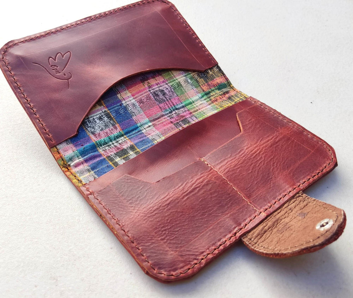 Guatemalan Leather Huipil PASSPORT Case Holder