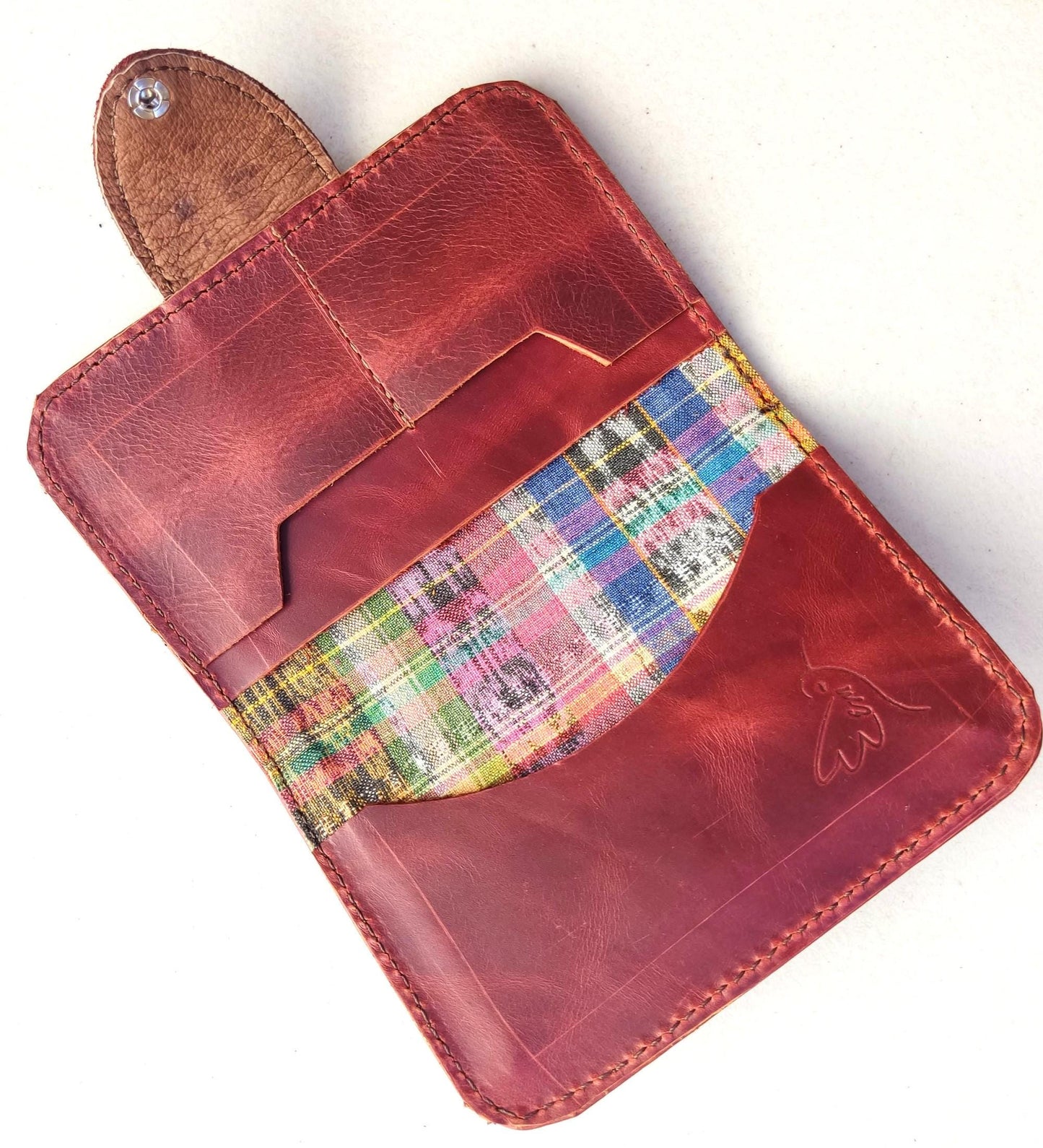 Guatemalan Leather Huipil PASSPORT Case Holder