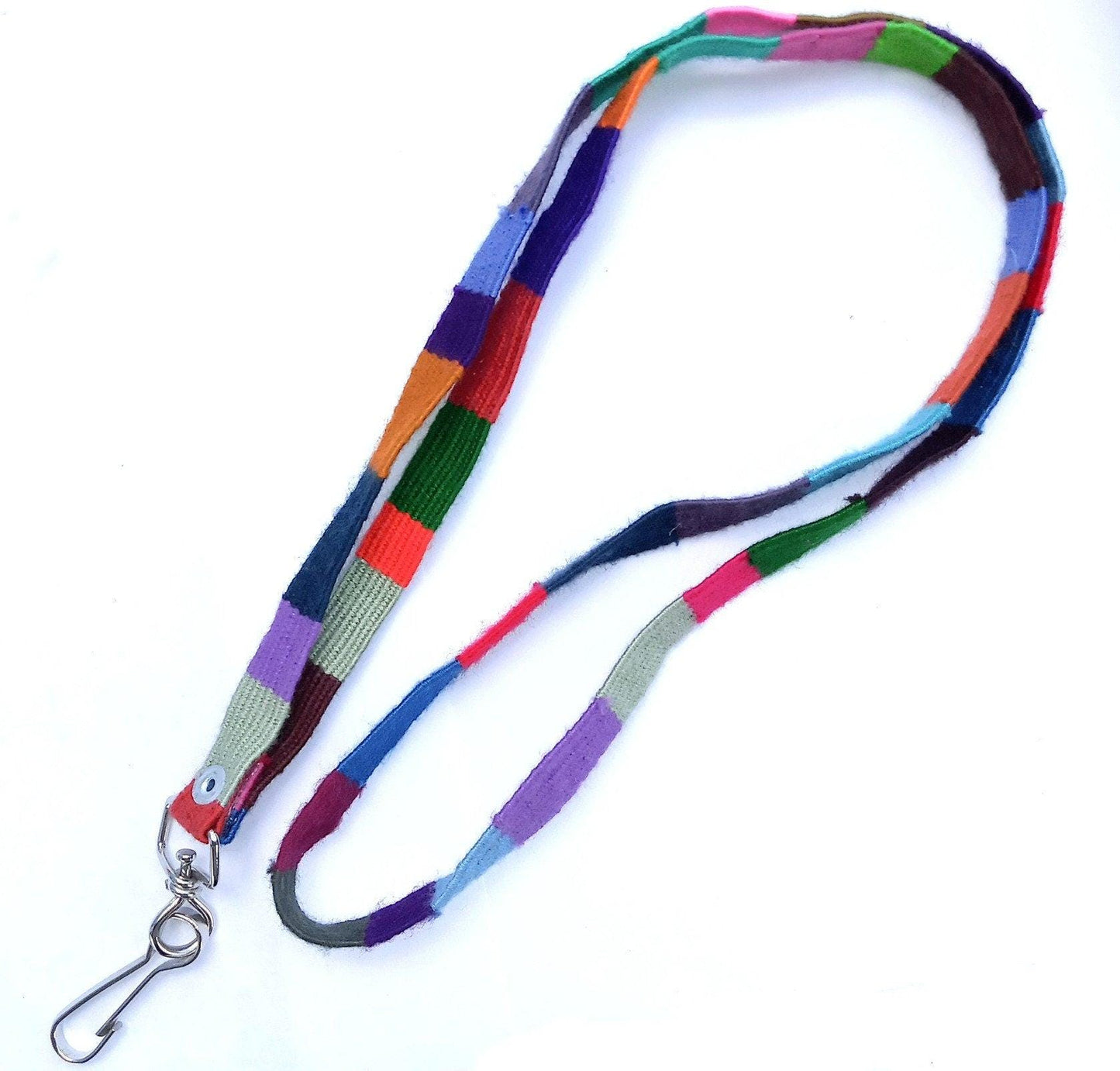 Cotton Guatemalan Multicolor WEAVED Lanyard