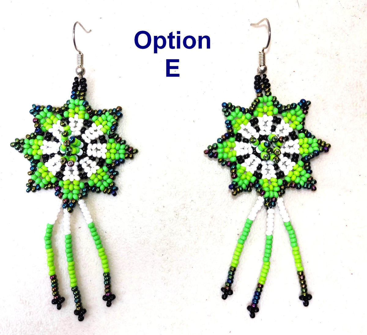 Guatemalan Handmade Colorful Seed Bead Earrings