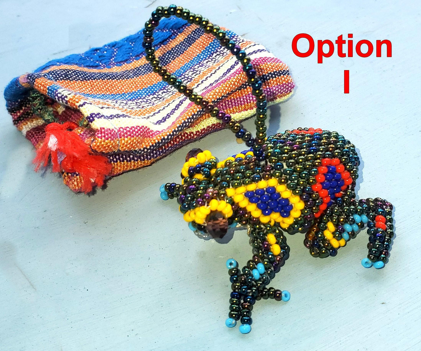 BEADED FROG Hanging ORNAMENT Key chain Gift For Animal Lovers - Czech Glass Seed Beads And Nylon Thread