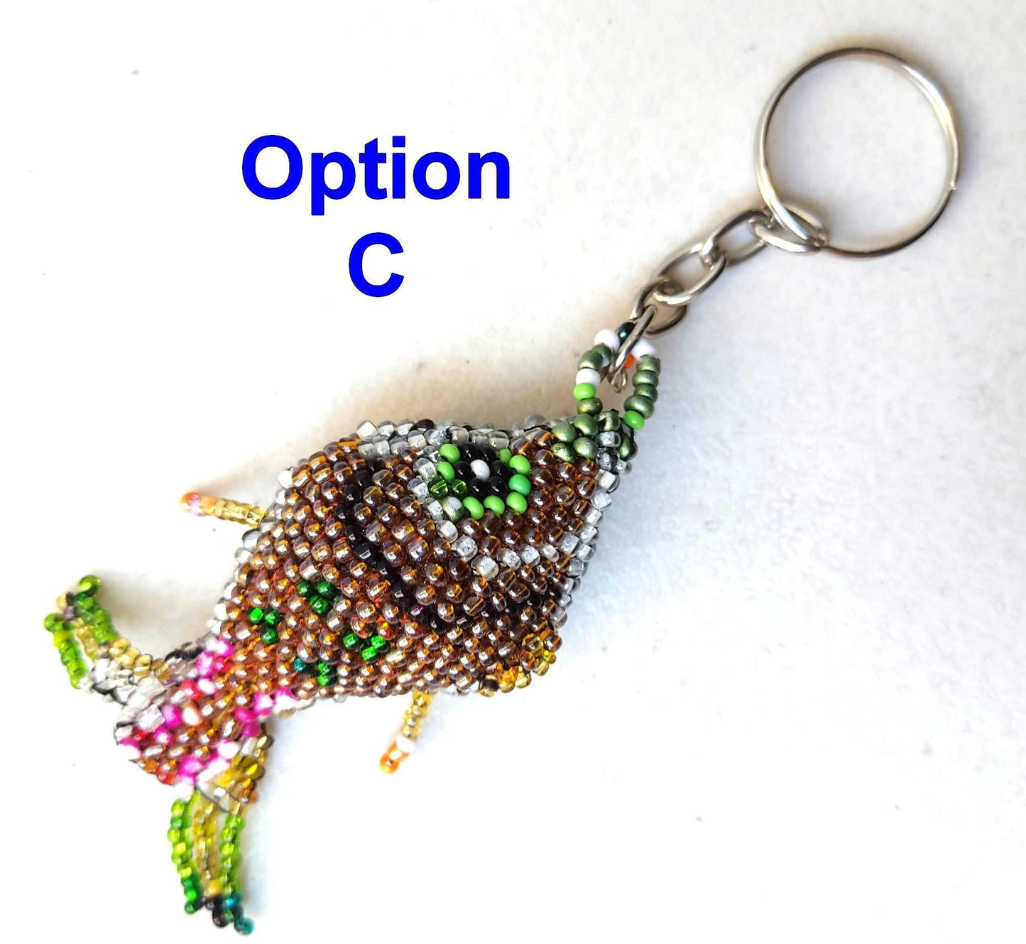 BEADED FISH Hanging ORNAMENT Gift For Animal Lovers - Czech Glass Seed Beads And Nylon Thread