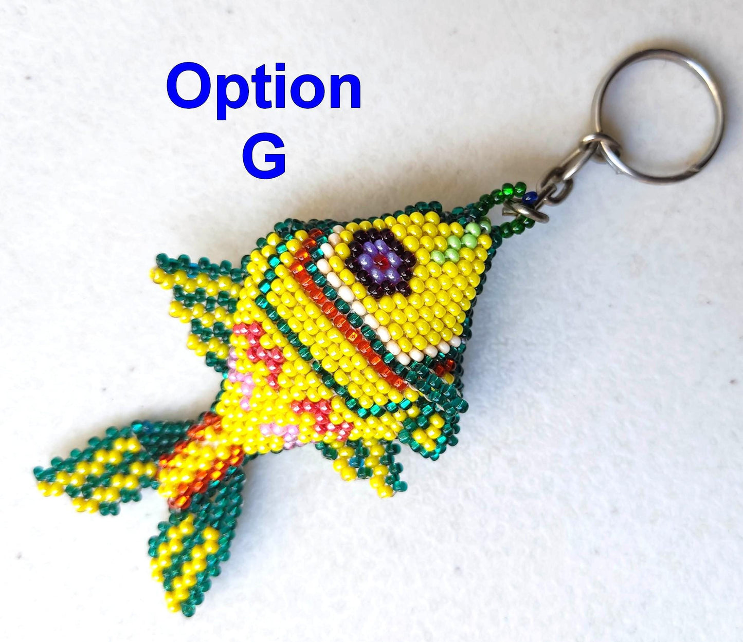 BEADED FISH Hanging ORNAMENT Gift For Animal Lovers - Czech Glass Seed Beads And Nylon Thread
