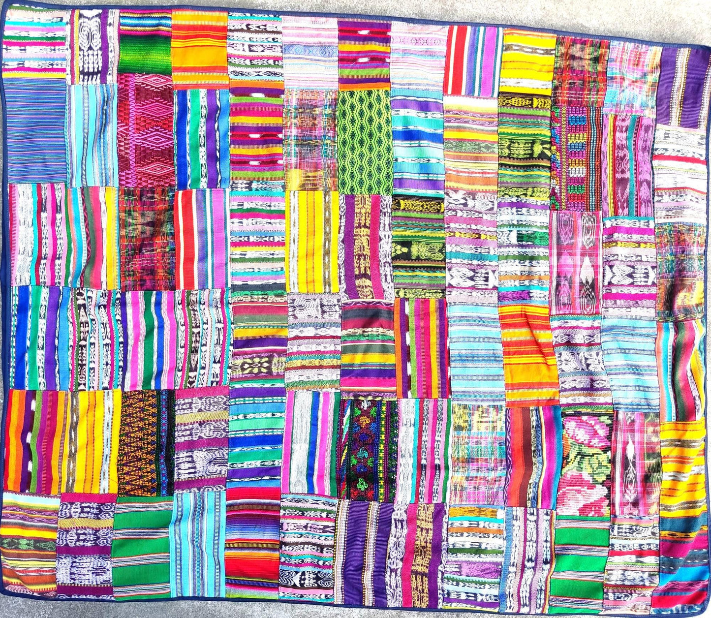 Multicolor Patchwork Quilt Huipil throw