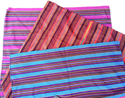 Guatemalan Handwoven Multicolor TSUTE - Tablecloth - Throw