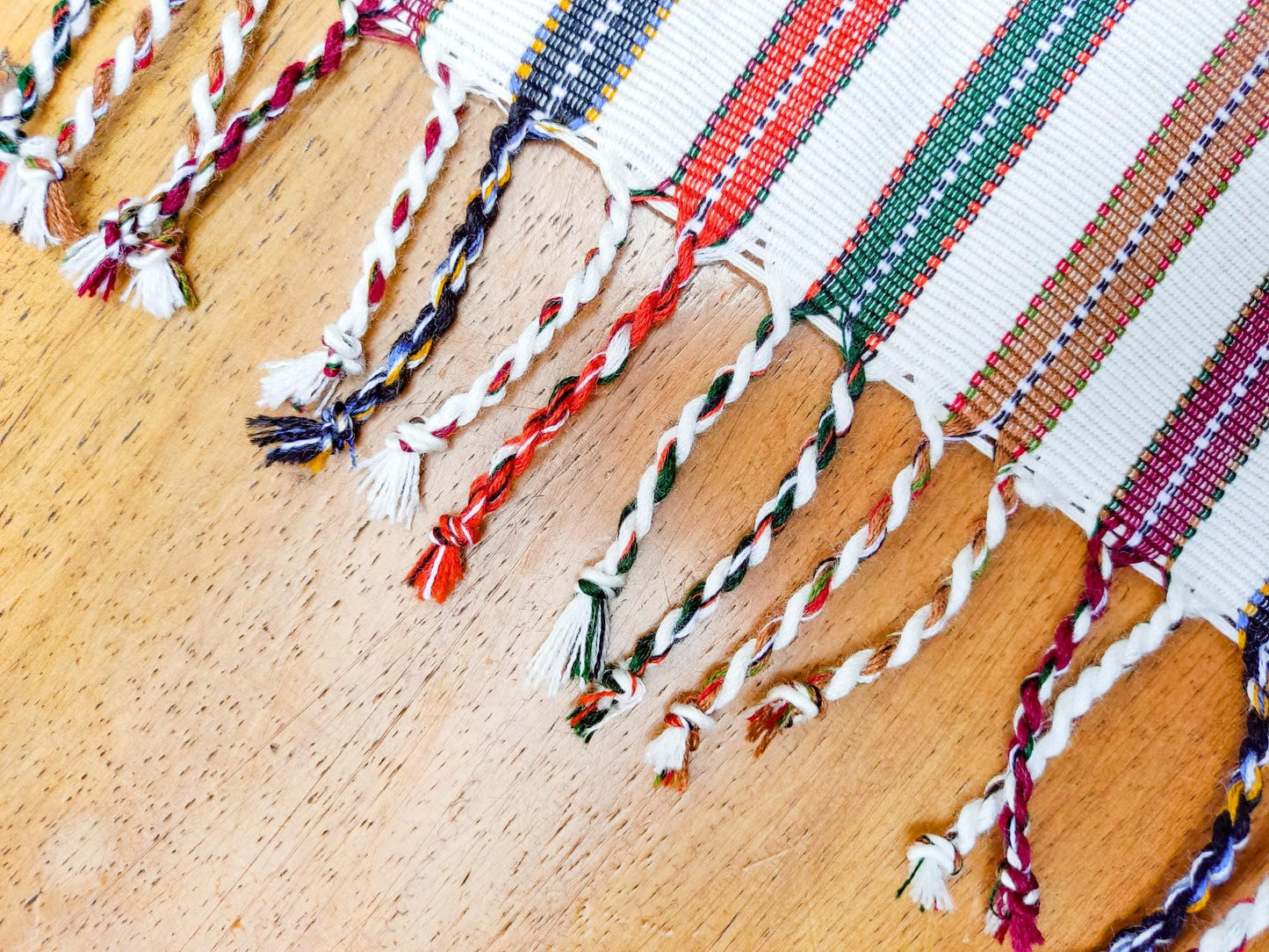 Guatemalan Handwoven Multicolor TSUTE - Tablecloth - Throw