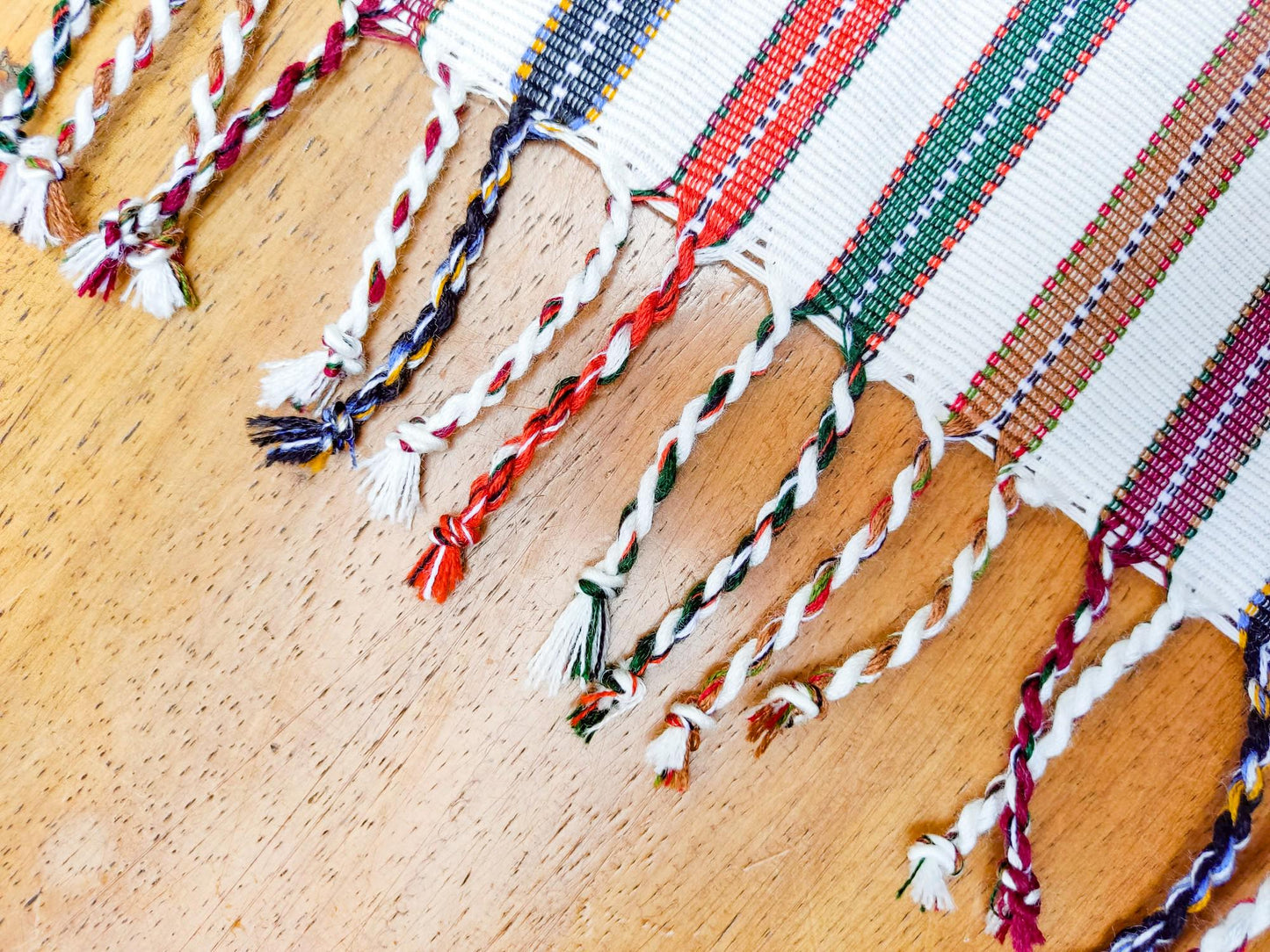 Guatemalan Handwoven Multicolor TSUTE - Tablecloth - Throw
