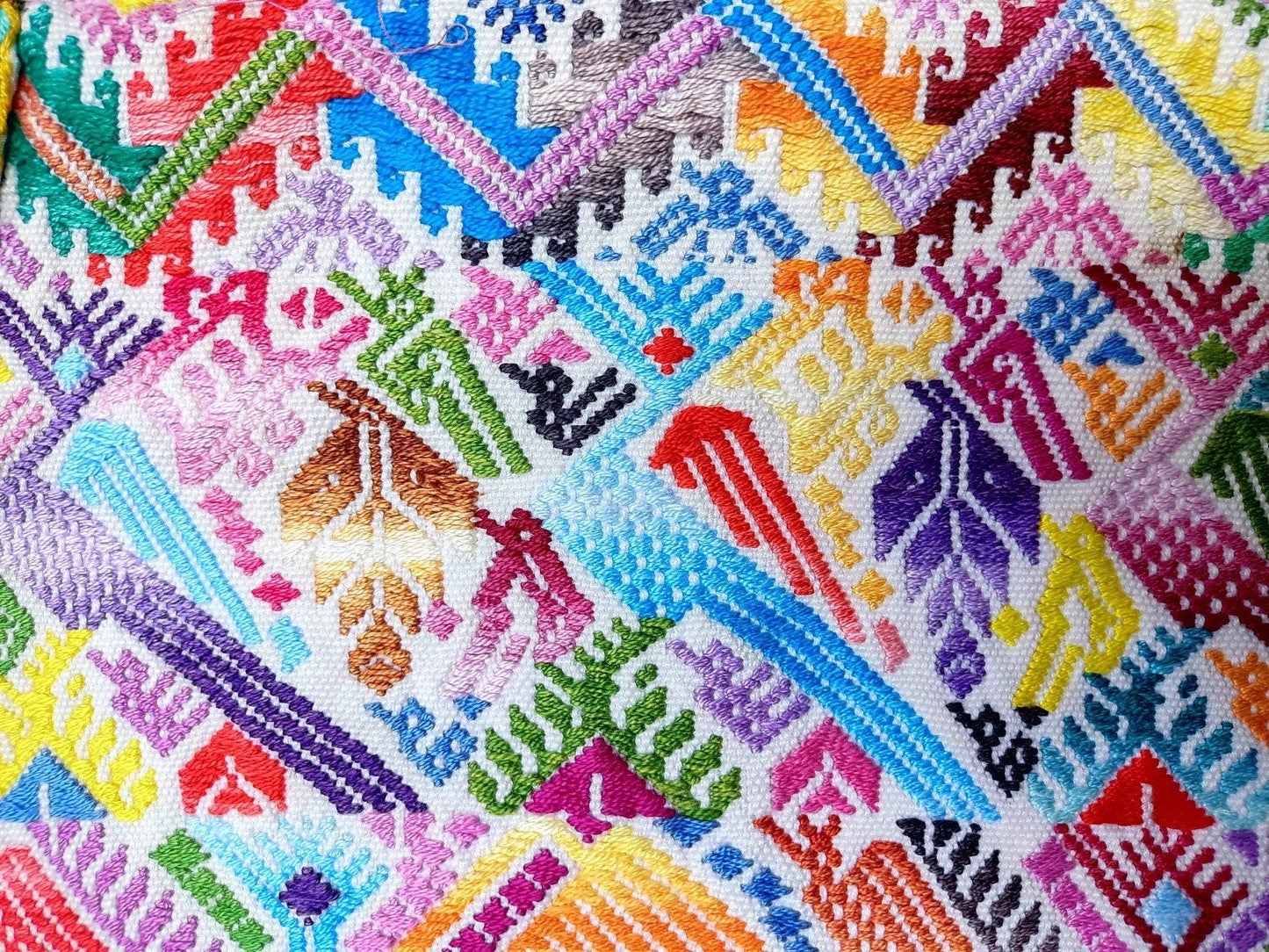 Vintage Cotton Unique Handmade weaved -San Martin Chile Verde Quetzaltenango XELA- huipil