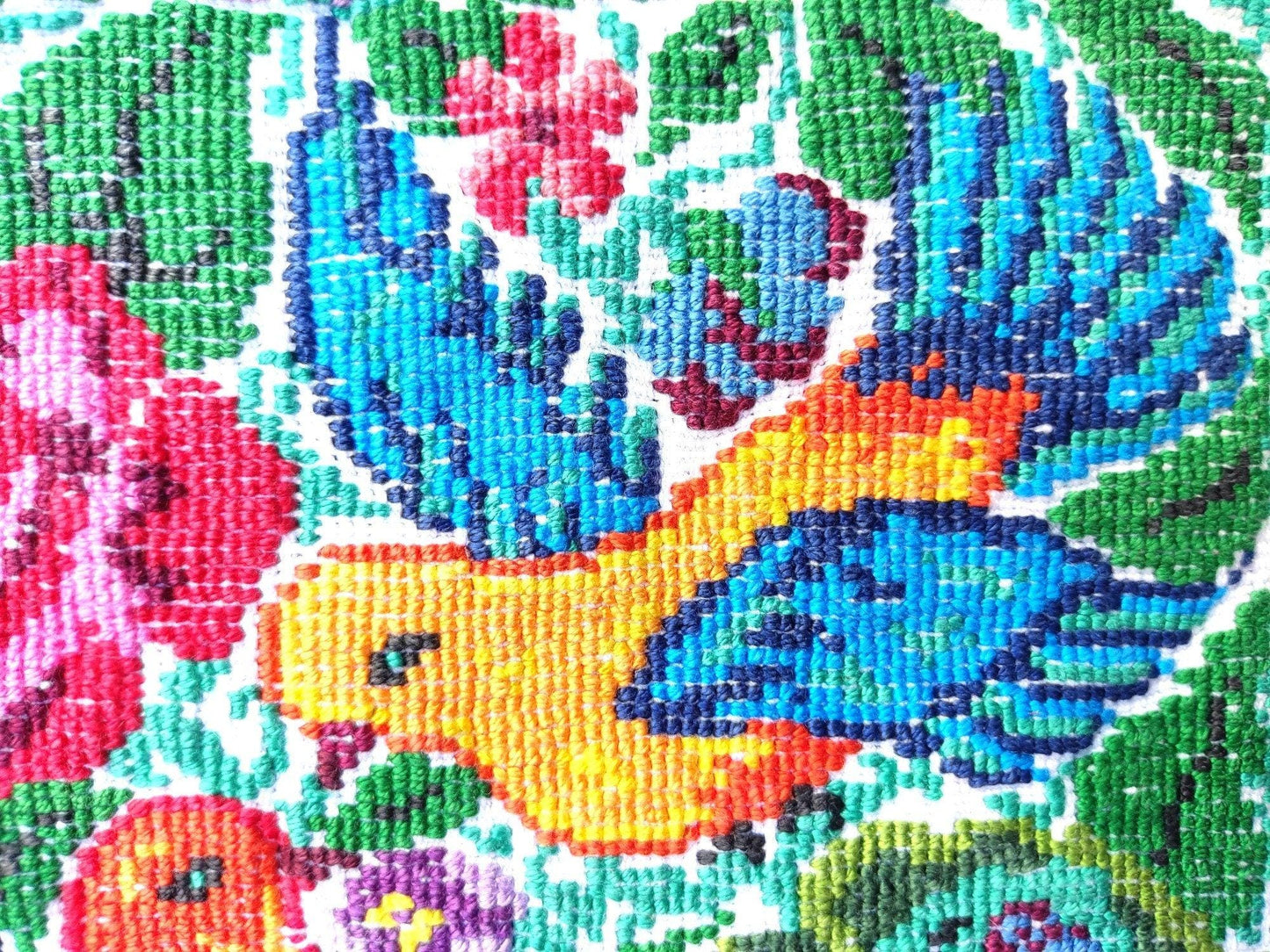 NEW! unique Guatemala handmade cotton runner -HUIPIL from San ANTONIO Aguas Calientes-