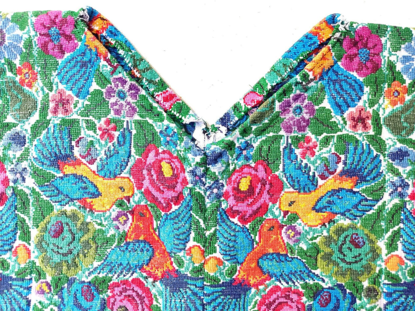 NEW! unique Guatemala handmade cotton runner -HUIPIL from San ANTONIO Aguas Calientes-