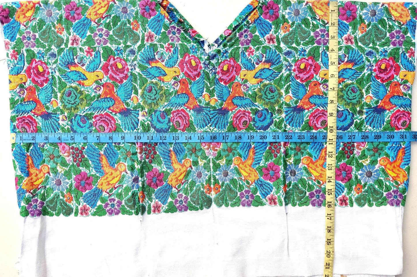 NEW! unique Guatemala handmade cotton runner -HUIPIL from San ANTONIO Aguas Calientes-