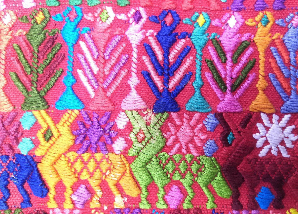 Vintage Tactic Coban Huipil Weaved Cotton TAPESTRY And BLOUSE - Home Wall Decor Geometric Wall Hanging Blouse