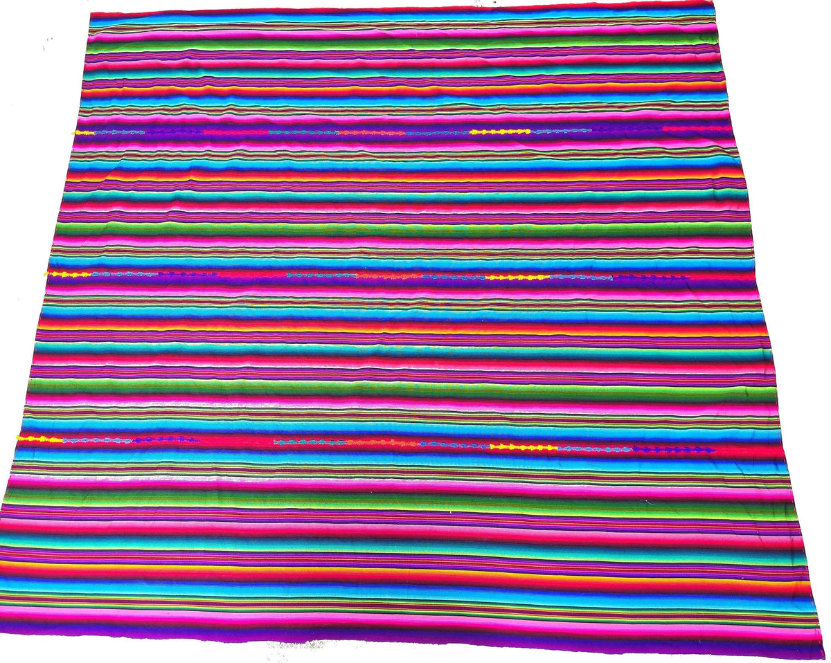 Rainbow multicolor separe blanket throw -King size-