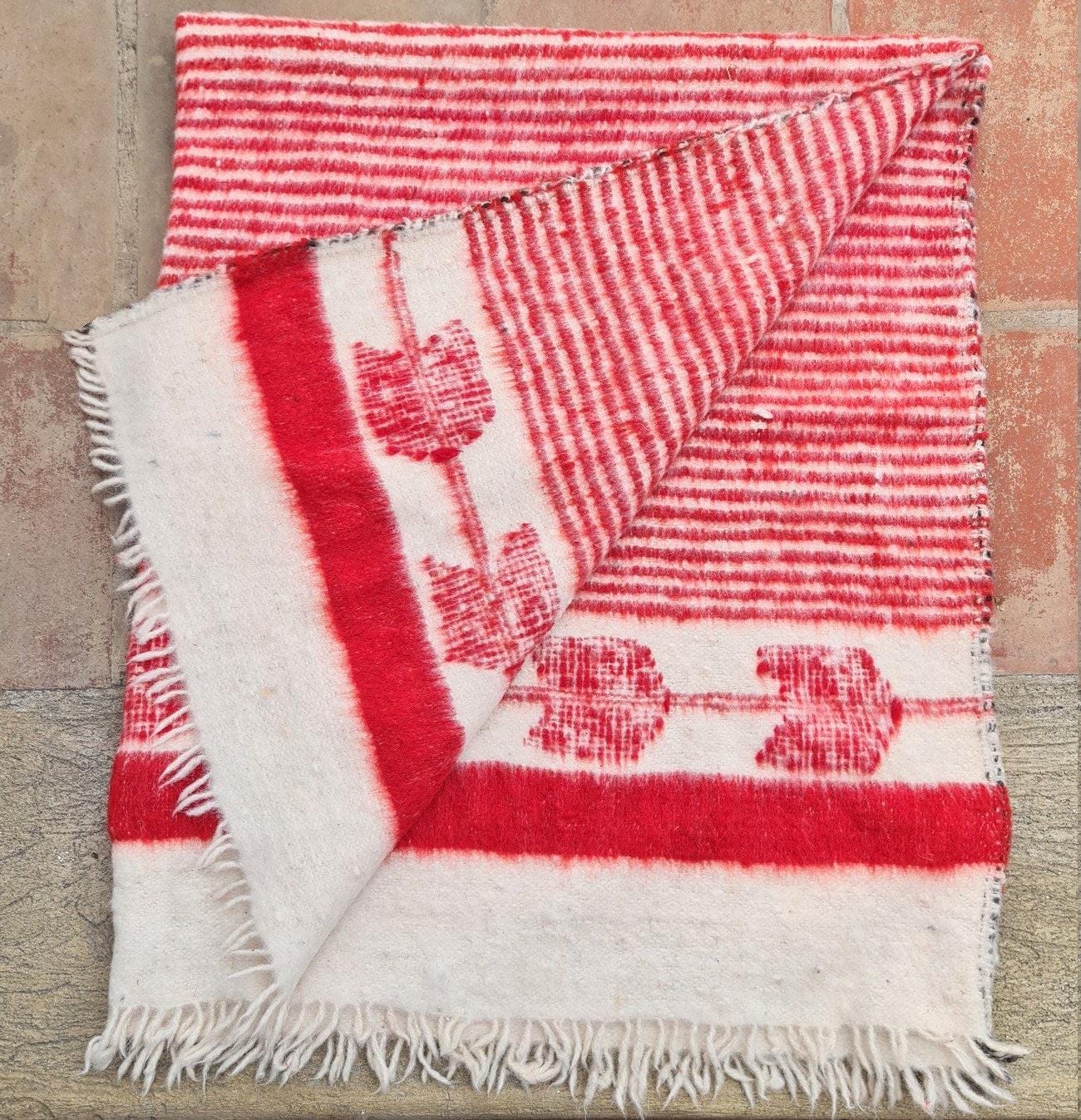 Guatemalan WOOL Woven Blanket Made in MOMOSTENANGO - Poncho