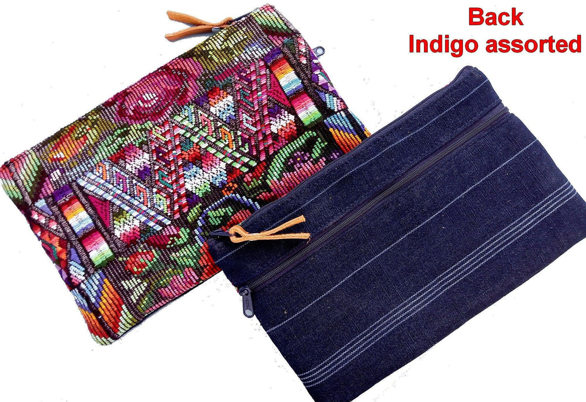 Guatemalan upcycled huipil purse, Make Up Bag, Huipil Pouch