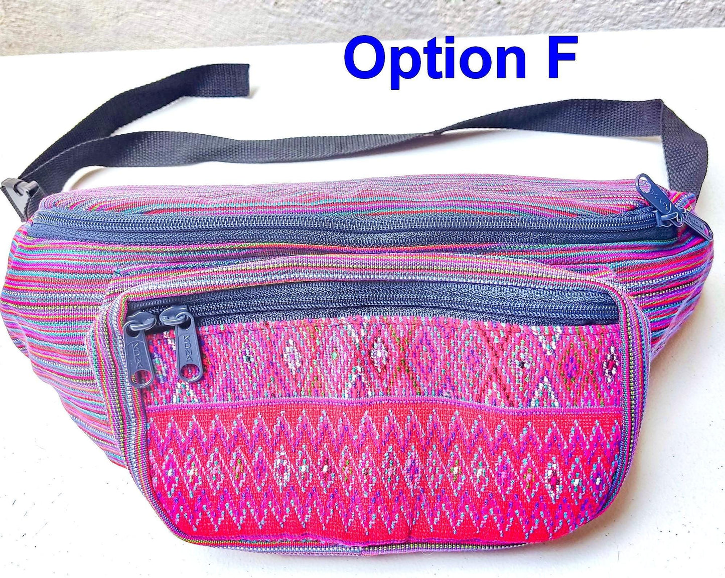 Guatemalan large weaved multipocket fanny pack