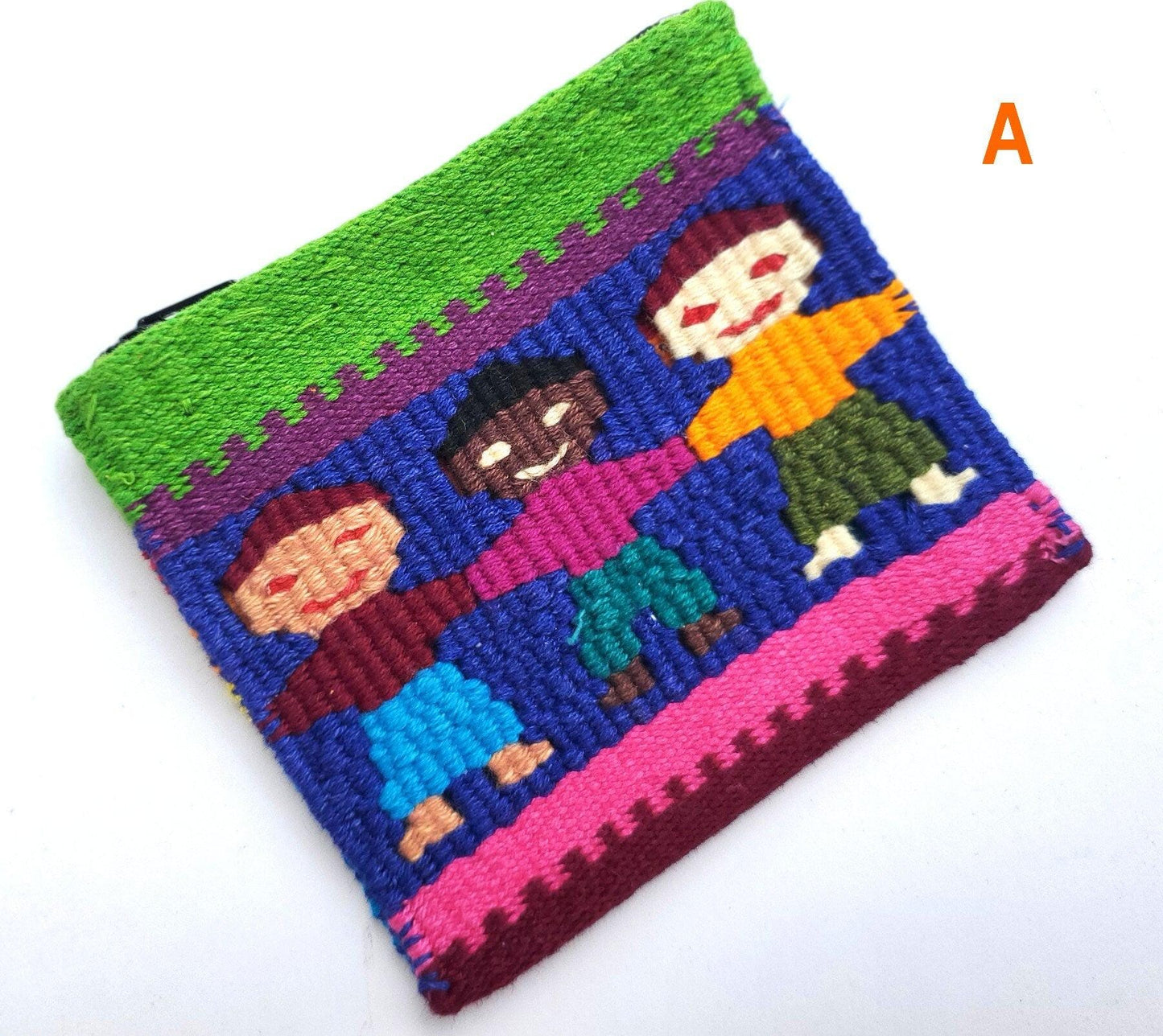 Cotton coin purse "Children no rascism"