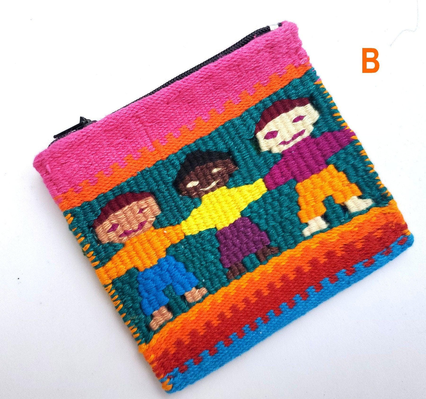 Cotton coin purse "Children no rascism"