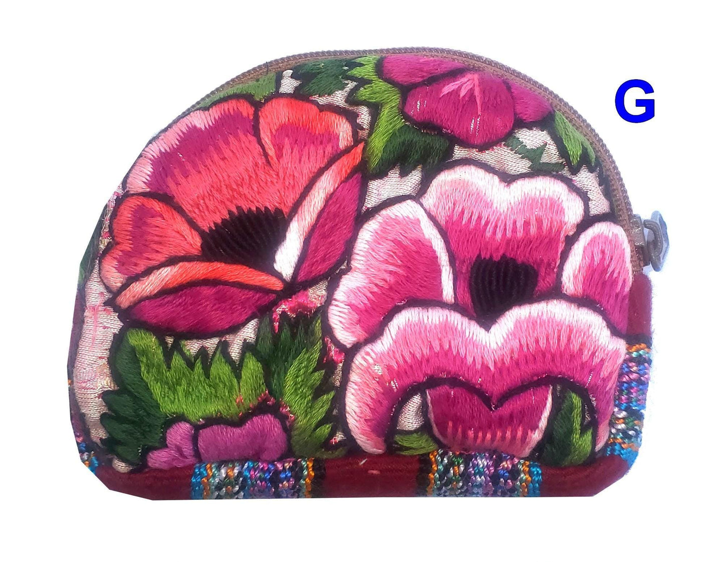 Guatemala HUIPIL Cotton Padded COIN Holder PURSE Bag Available In Multiple Options - Floral Colorful Small Coin Purse