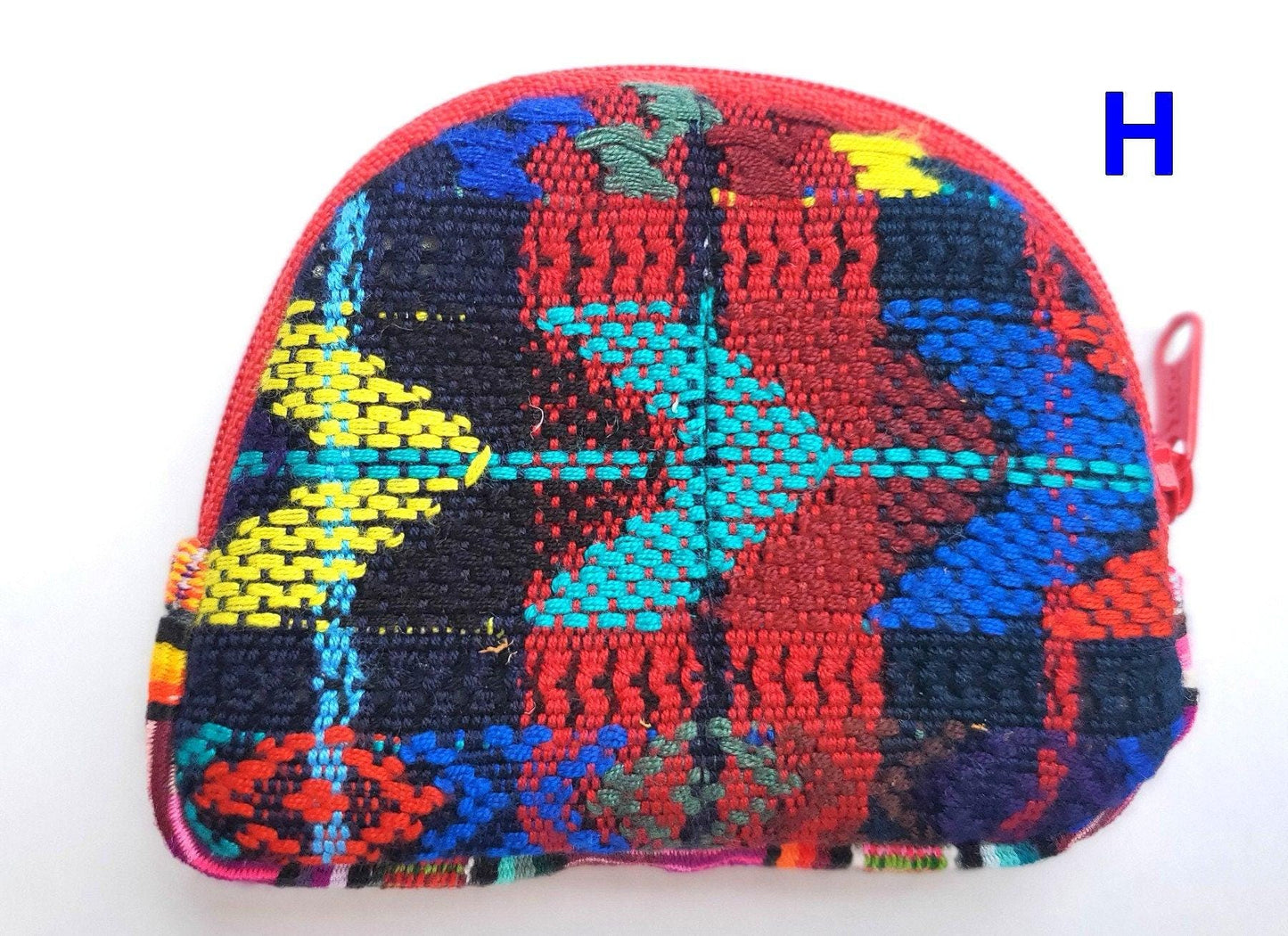 Guatemala HUIPIL Cotton Padded COIN Holder PURSE Bag Available In Multiple Options - Floral Colorful Small Coin Purse