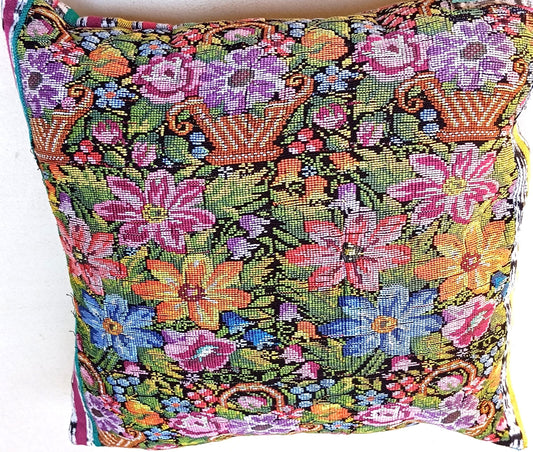 Cotton Guatemala hand pillow cover -Comalapa Huipil- 14x18 16x16 17x17 18x18