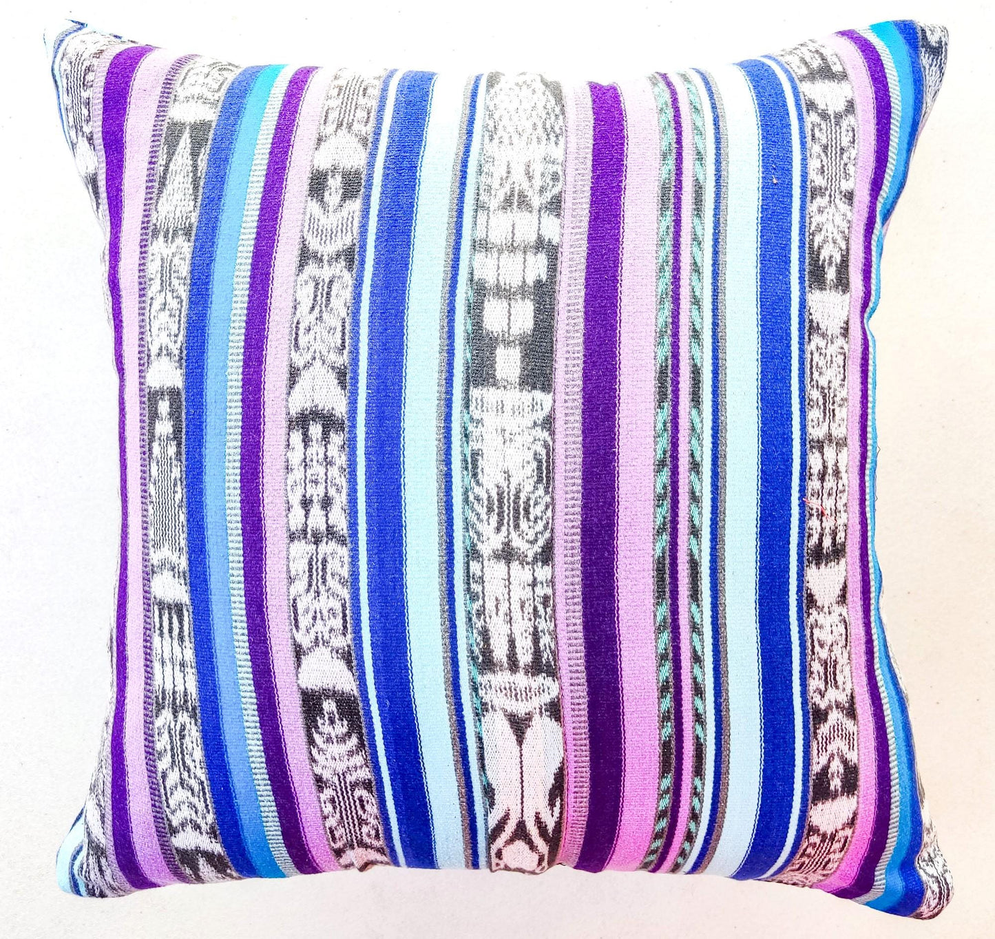 Cotton Handmade IKAT PILLOW Case CUSHION Cover -18x18- 20x20 Customizable Sizes