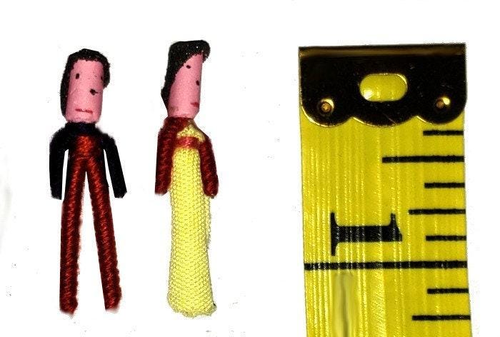 Guatemalan Artisans One Inch 6 WORRY DOLLS in a POUCH Available In Multiple Options - Woven Fabric Clothing Traditional Dolls