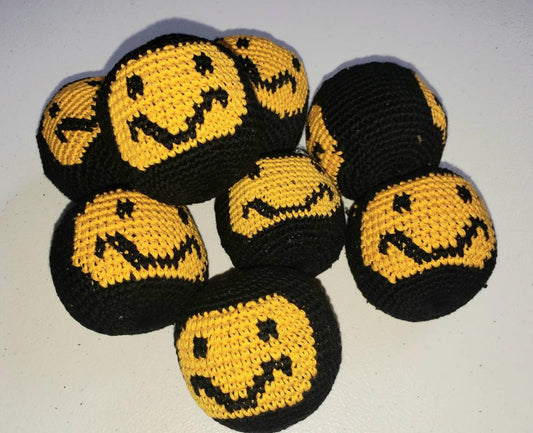 Guatemala Stress Relief Crocheted Cotton Hacky SACKS JUGGLING BALLS Available In Multiple Options