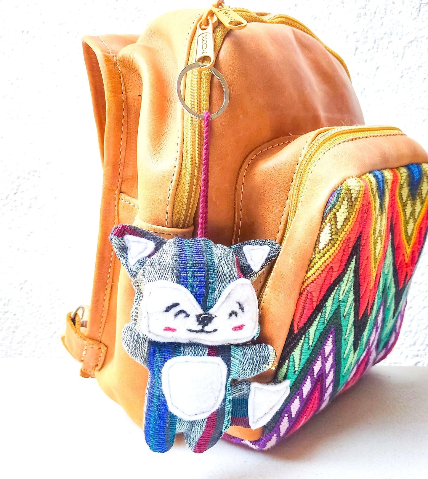Multicolor Hanging ORNAMENT Padded Toy FOX