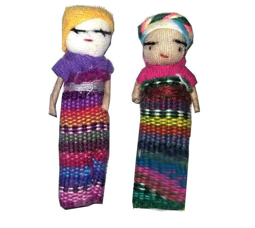 Worry Dolls, Wooden Doll, Artist Dolls,