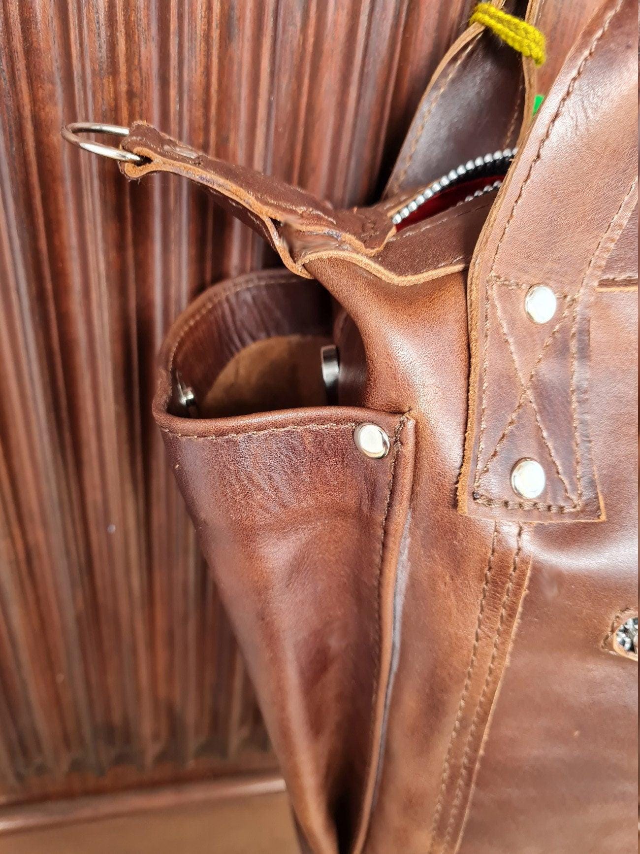 Dark Brown Genuine LEATHER CONVERTIBLE BACKPACK Bag - Aesthetic Full Grain Leather Handles cross body And Handbags
