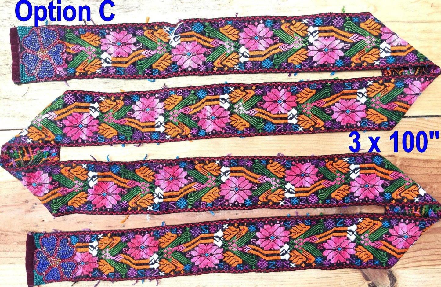 Vintage unique Guatemala handmade weaved cotton tocoyal