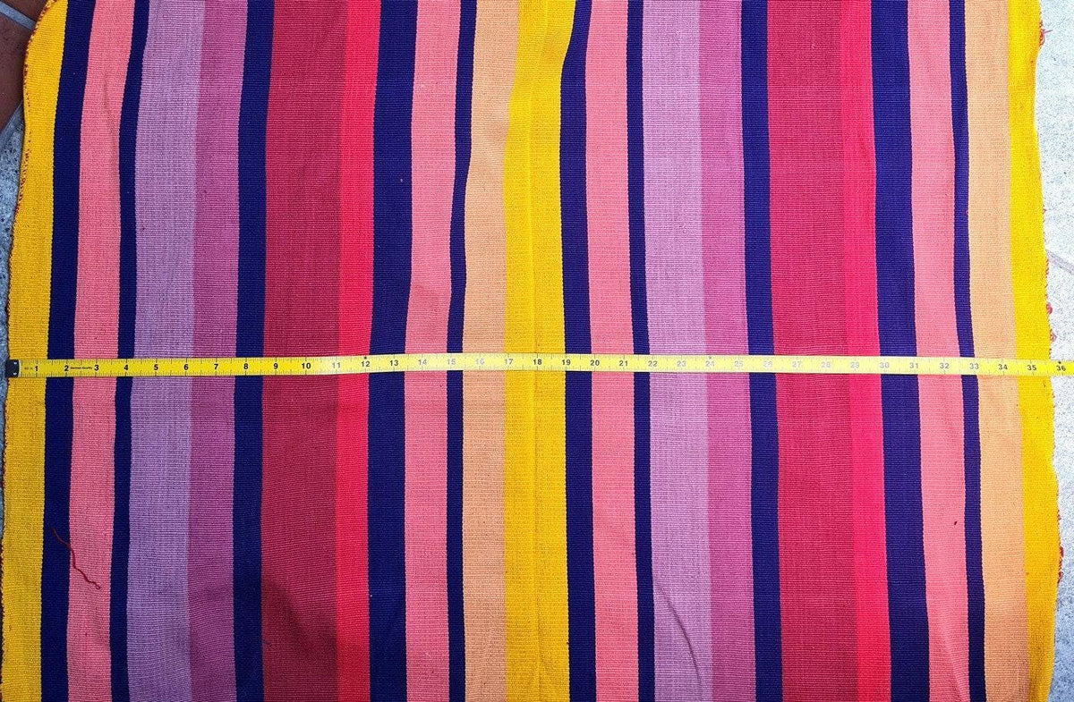 GUATEMALAN Handwoven Ethnic TEXTILE Vintage FABRIC Per Yard - Unique Hand weaved Textile Fabric For Multiple Purposes