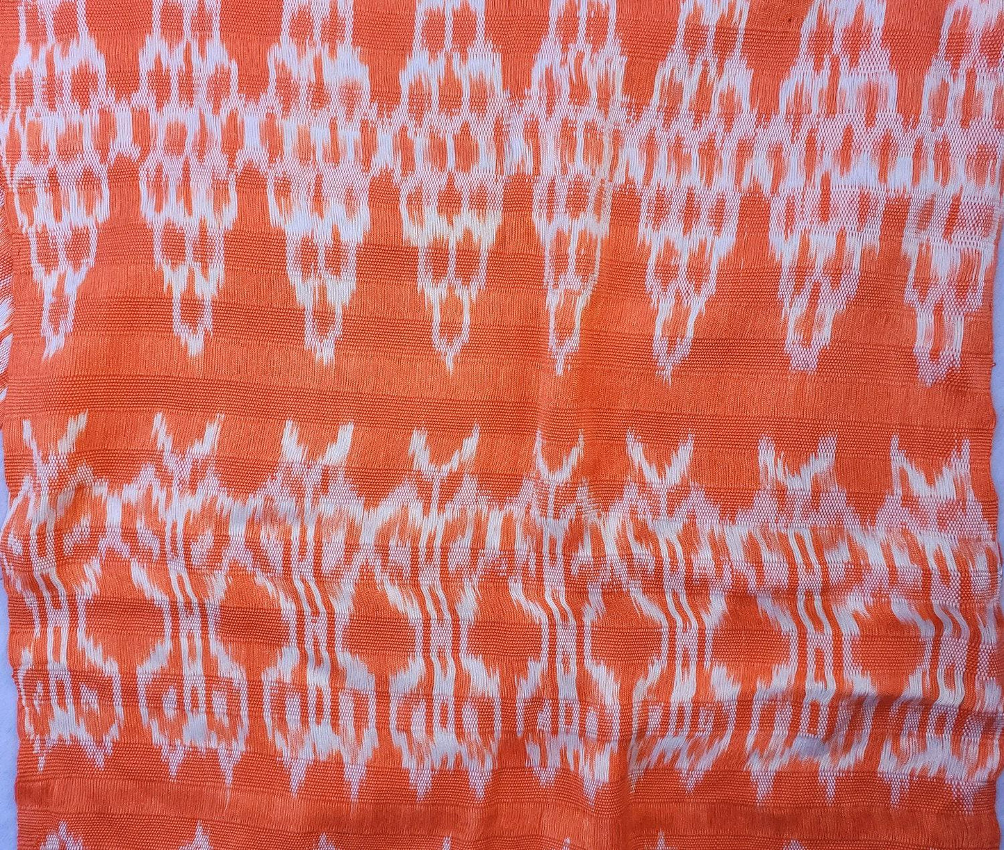 Women Medium Weight GUATEMALAN RAYON Indigo Burgundy Orange Blue SCARF Wrap - Artisans Wear Aesthetic Shawl