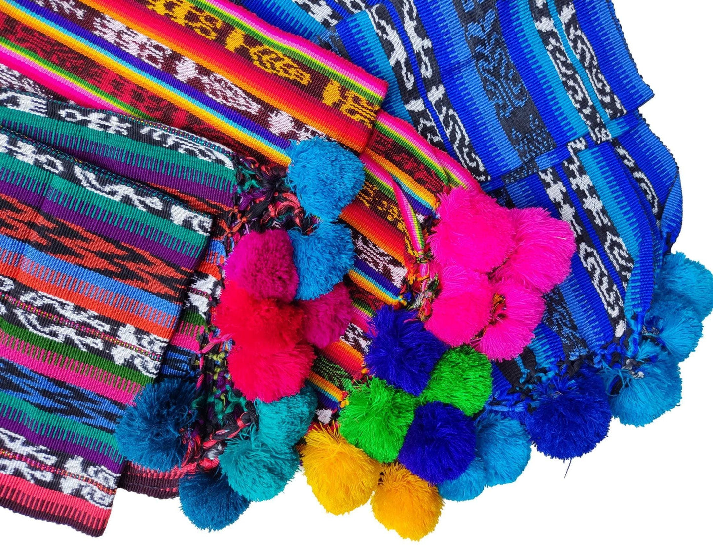 Women Heavy Weight GUATEMALAN COTTON PERRAJE Multicolor Wrap - Artisans Wear Aesthetic Shawl Rebozo