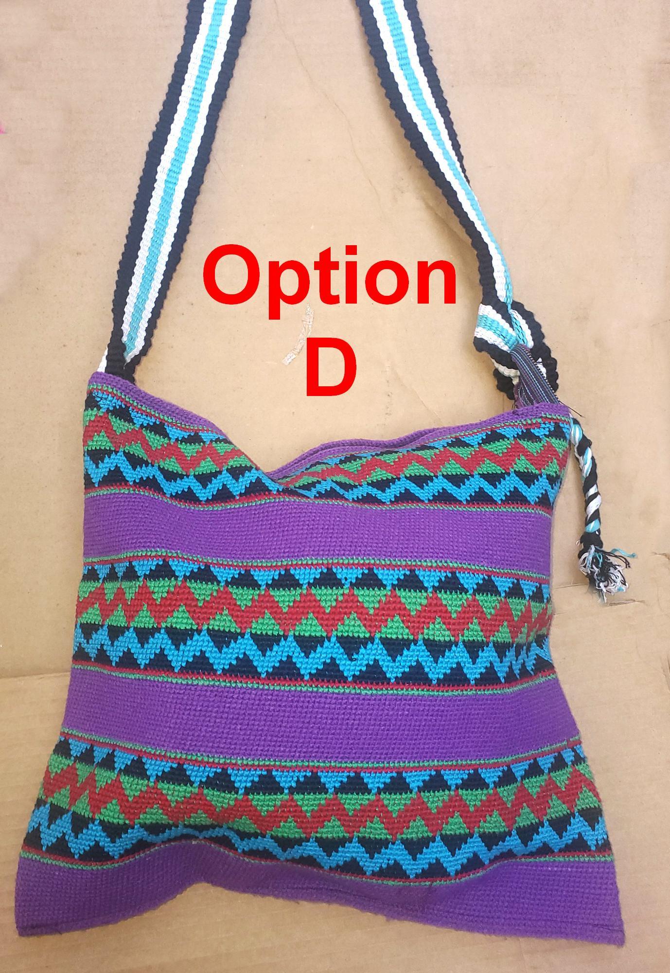 Guatemalan handmade cotton crocheted crossbody bag