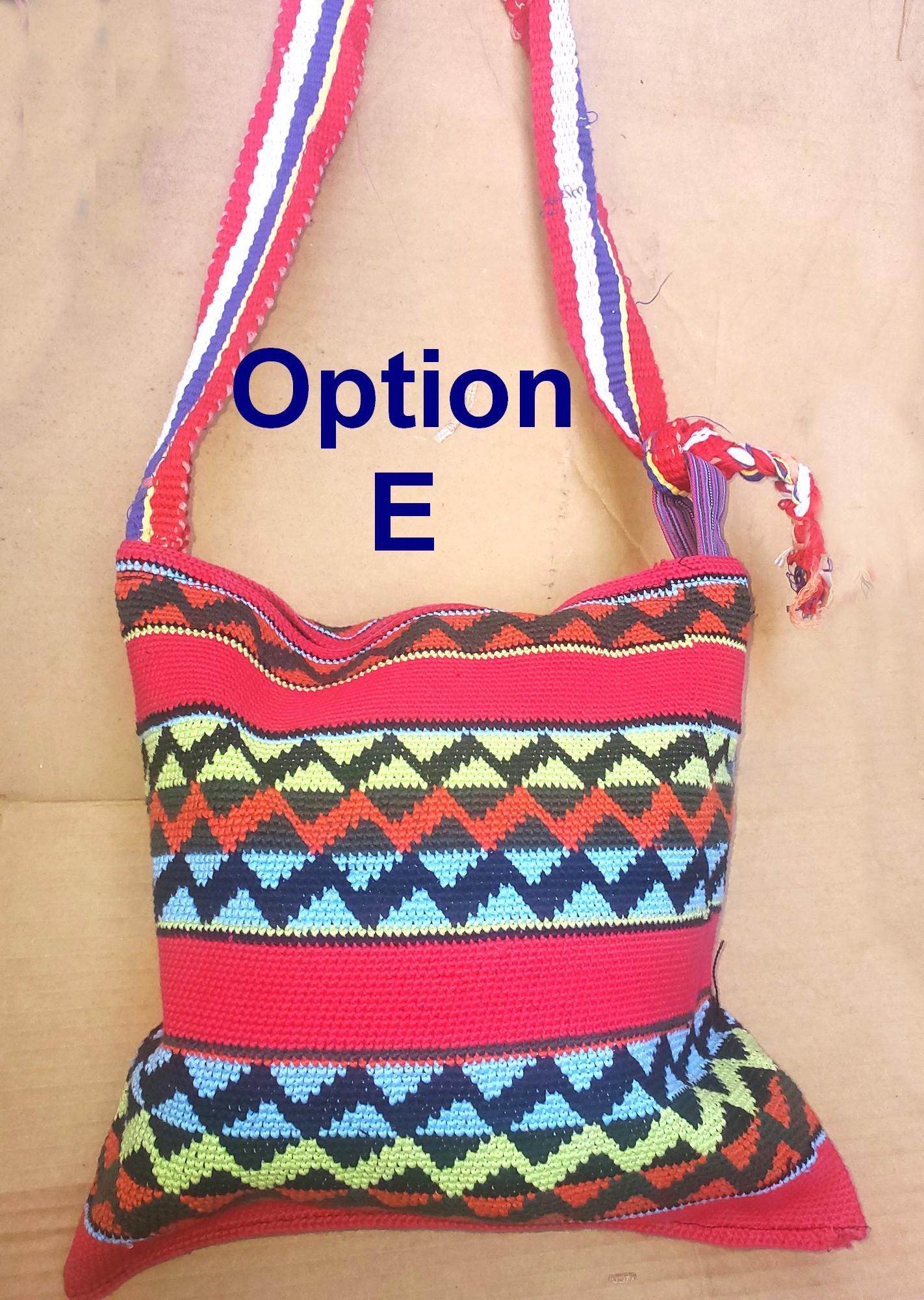 Guatemalan handmade cotton crocheted crossbody bag