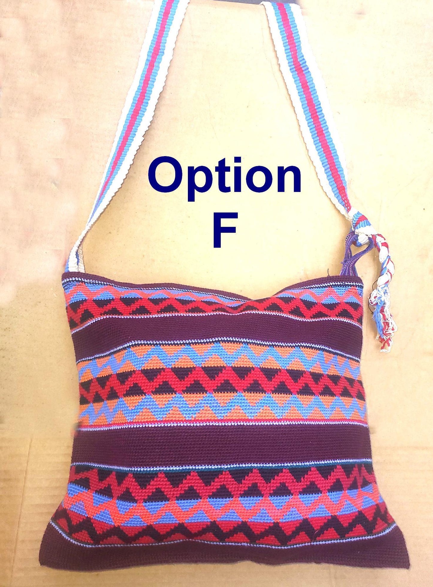 Guatemalan handmade cotton crocheted crossbody bag