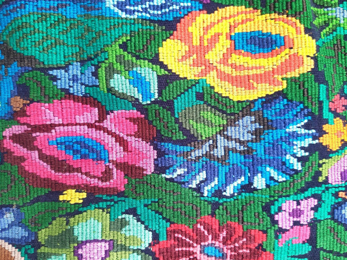 New!! Guatemala handmade weaved cotton runner tablecloth -Huipil from San Antonio Aguas Calientes-