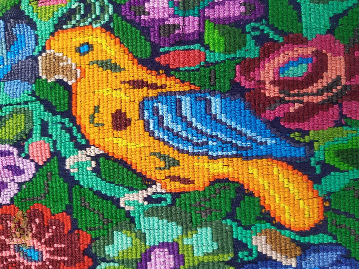 New!! Guatemala handmade weaved cotton runner tablecloth -Huipil from San Antonio Aguas Calientes-