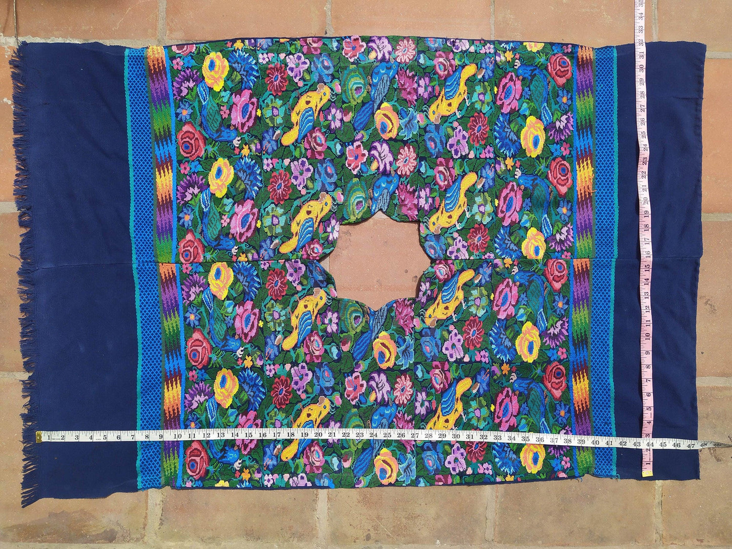 New!! Guatemala handmade weaved cotton runner tablecloth -Huipil from San Antonio Aguas Calientes-