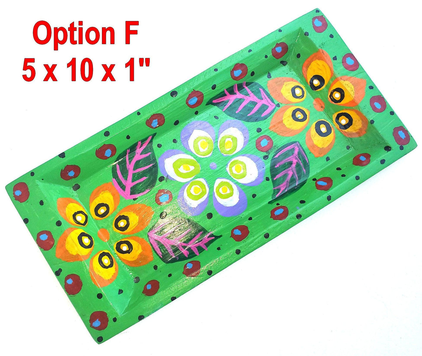 Hand-Painted Pinewood Tray made in Guatemala - Mayan Fair Trade