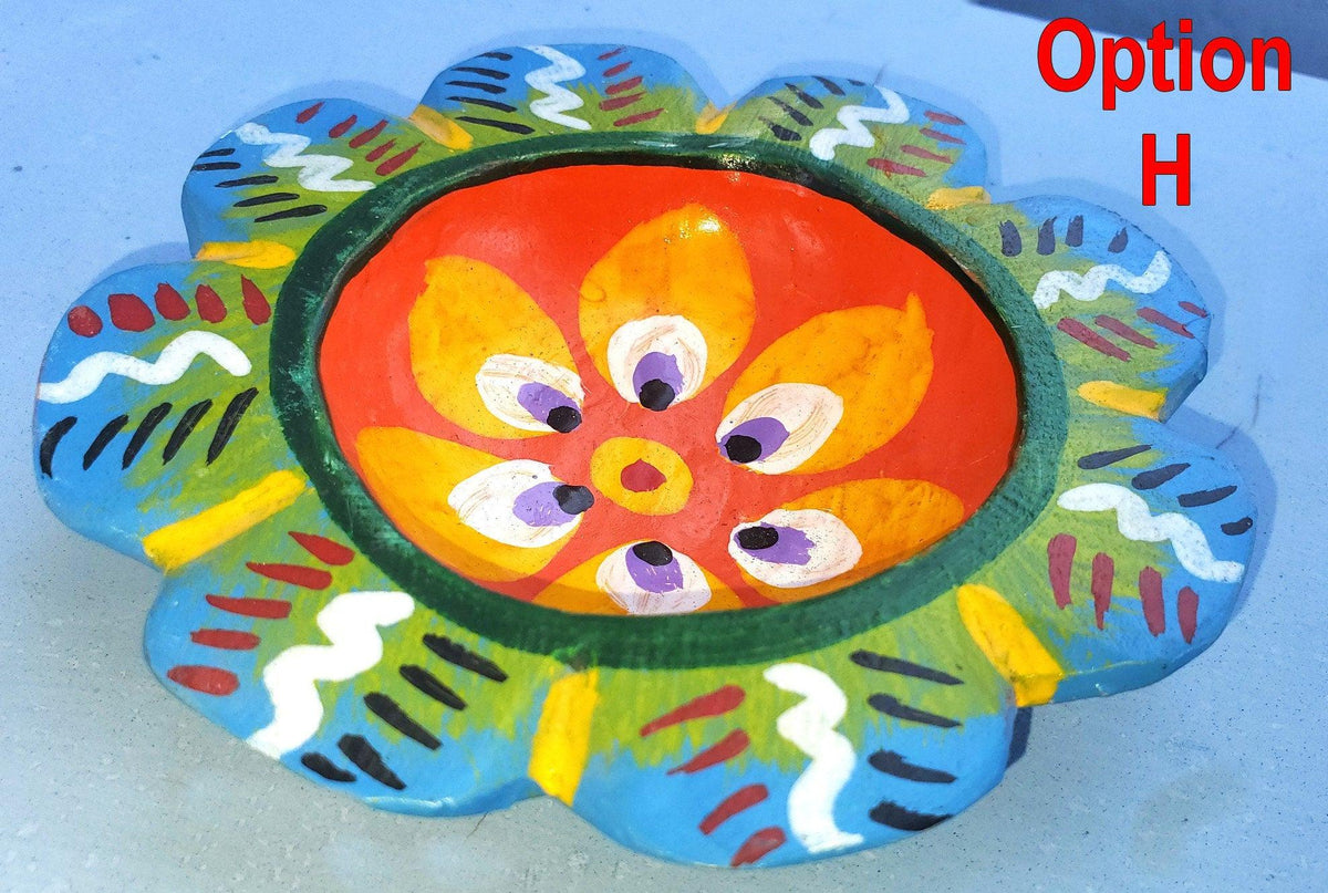 Hand-Painted Pinewood mini tray / dish Guatemala