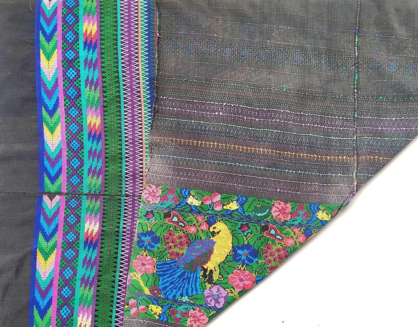 Handmade weaved cotton runner tablecloth -Huipil from San Antonio Aguas Calientes-